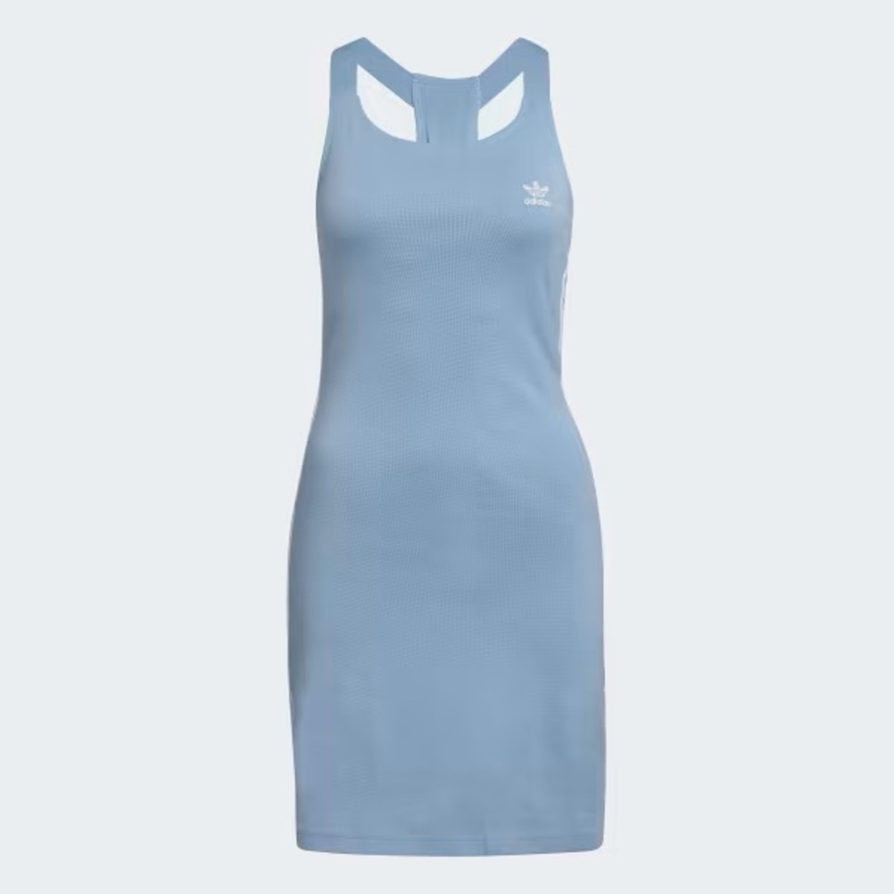 Large, Powder Blue, Adidas Racerback Dress - Picture 6 of 7